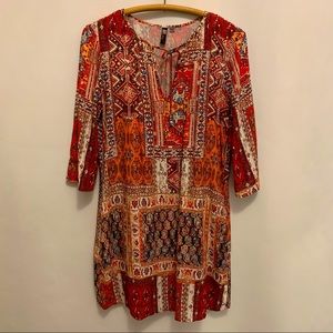 Kut from the Kloth~ Boho 3/4 length sleeve Dress